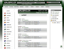 Tablet Screenshot of goalserve.com